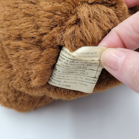 Vintage Cuddle Wit Teddy Bear Brown 1989 Stuffed Animal Plush Toy Read - Picture 6 of 12